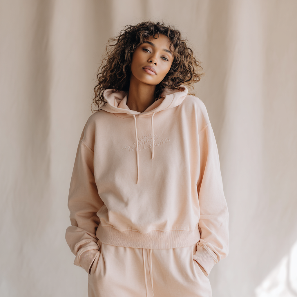 Blush Core Minimalist Hoodie –