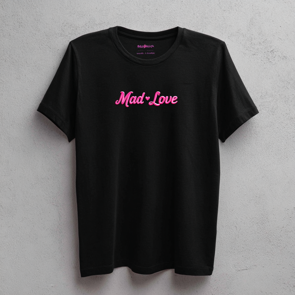 Mad love Quote Embroidery