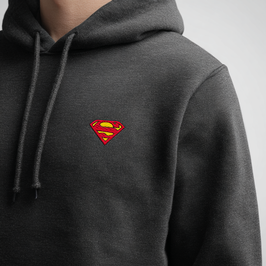 Super Man Logo Embroidery