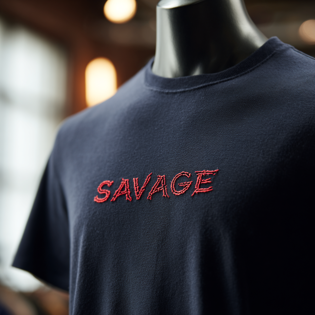 Embroided Text