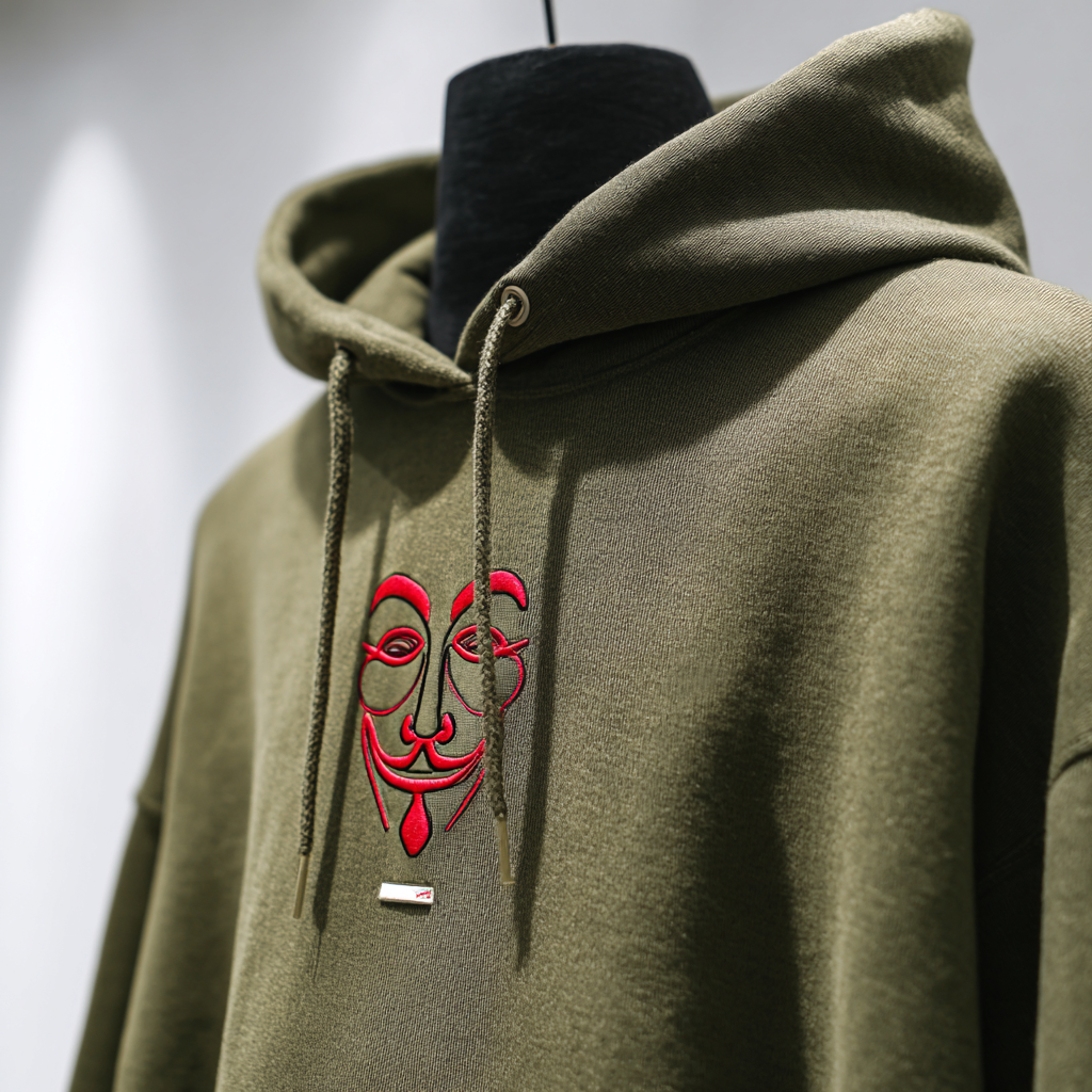 Red Mask Embroidery