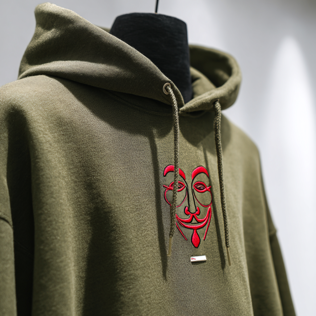 Red Mask Embroidery