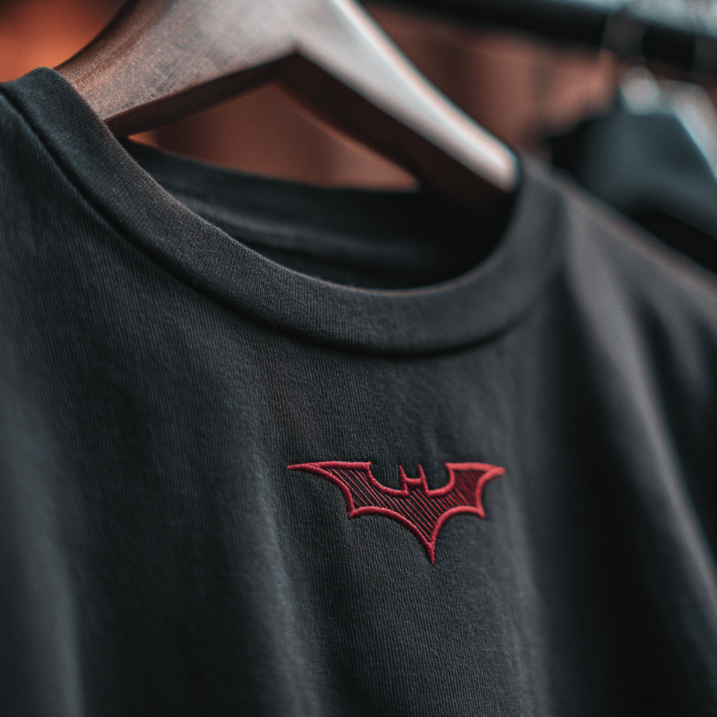 Bat man logo Embroidery