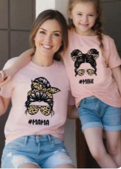 Mama And daughter Design