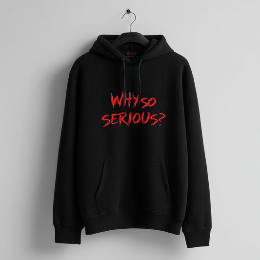 "Why so Serious" Embroided Quote