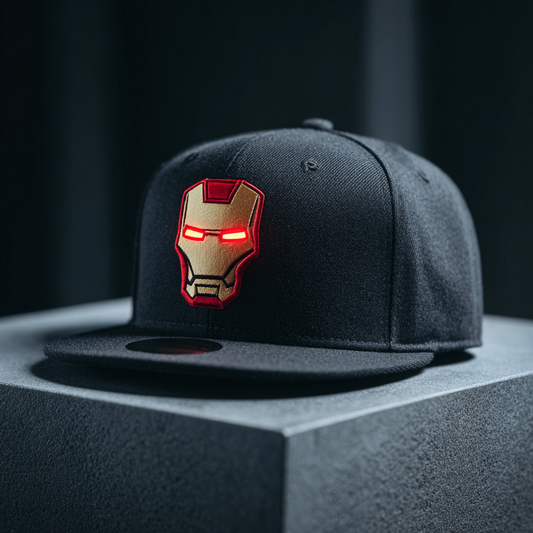 Iron Man Helmet Side Profile Embroidery