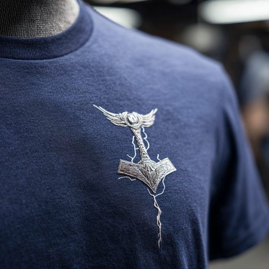 Embroidered Mjolnir_ Thor