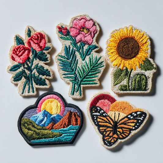 Flower Embroidered design