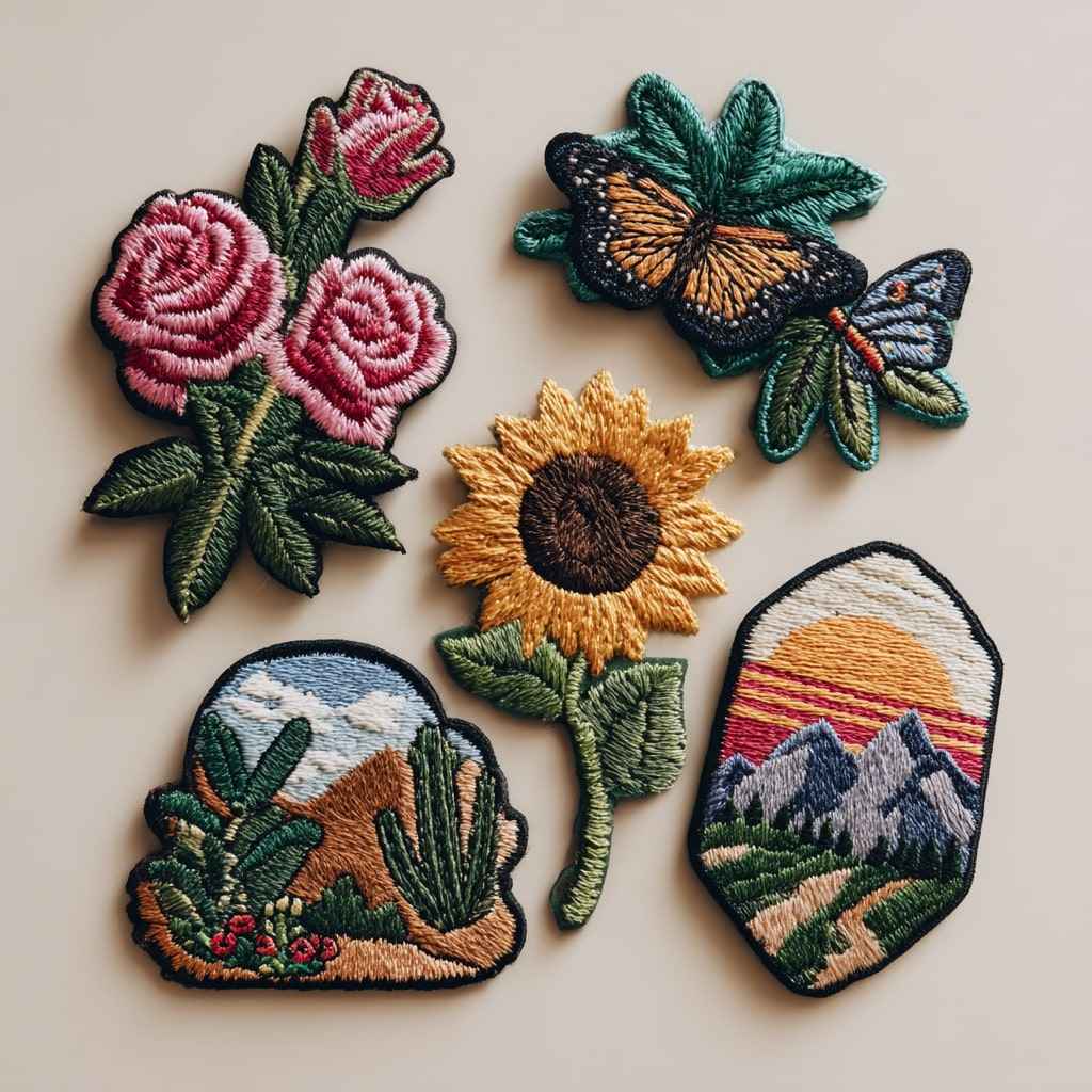 Flower Embroidered design