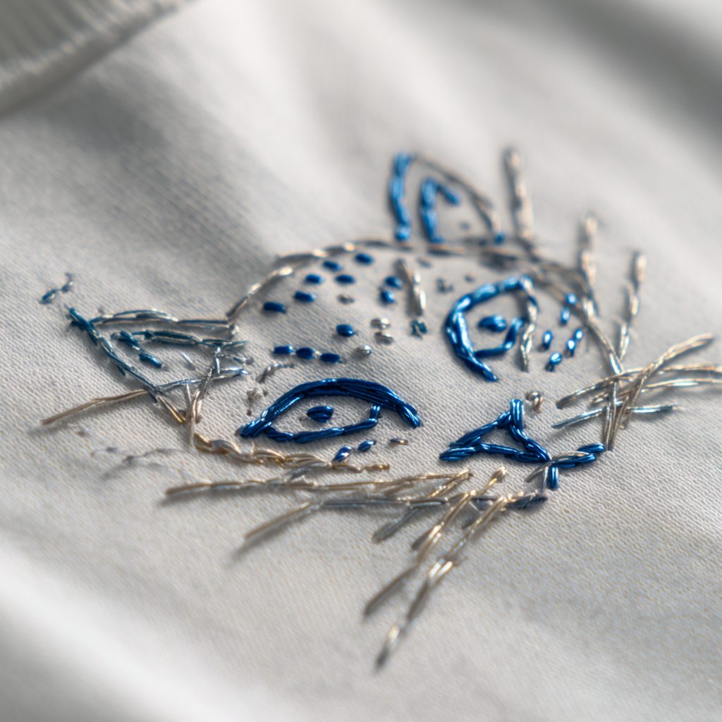 Cat Design Embroidery